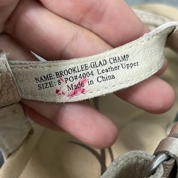 Abeo Brooklee Gladiator Champagne sandals - Picture 5 of 6